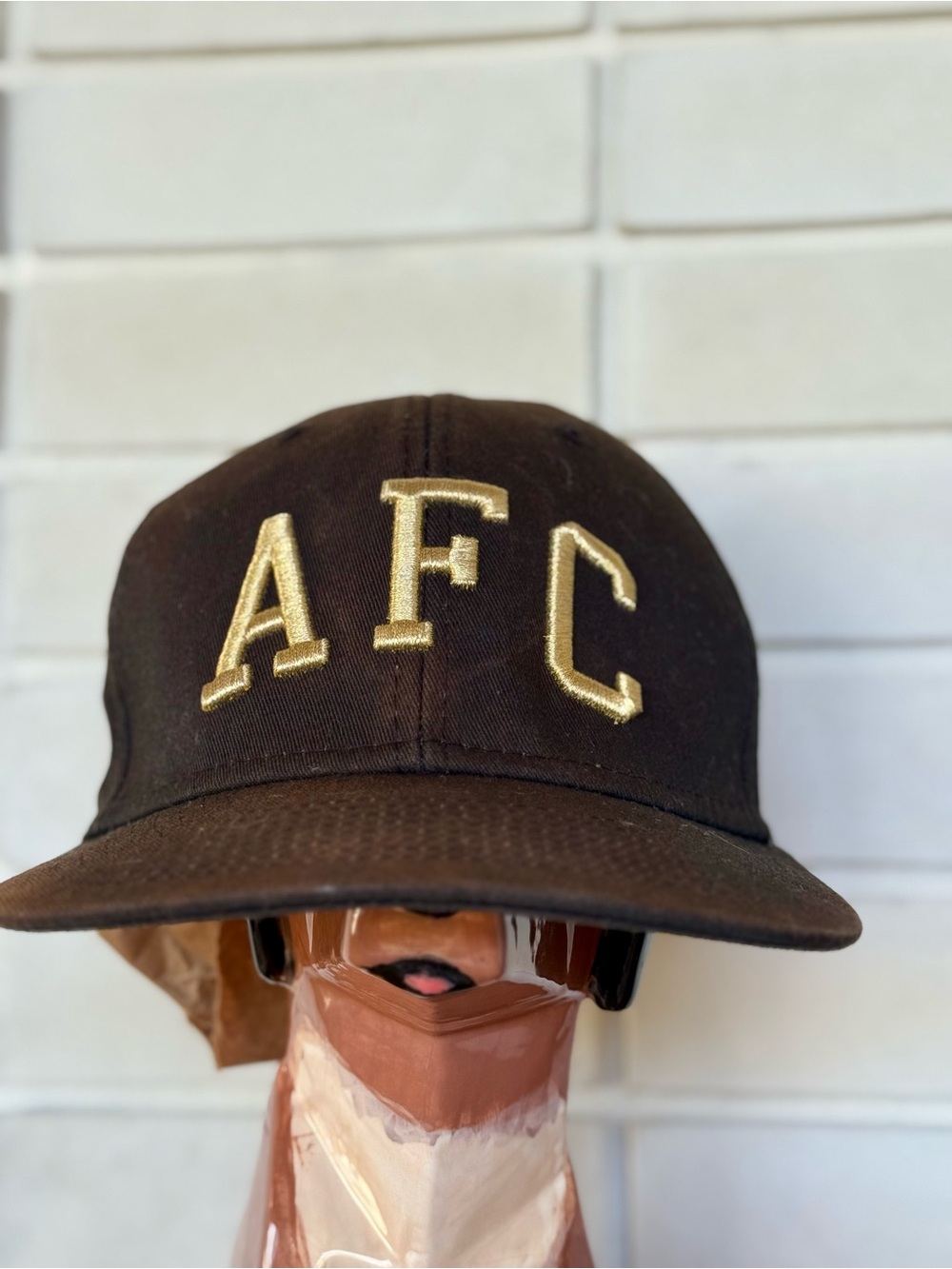Arsenal AFC Embroidered Hat * 💯 Cotton * Black & Gold